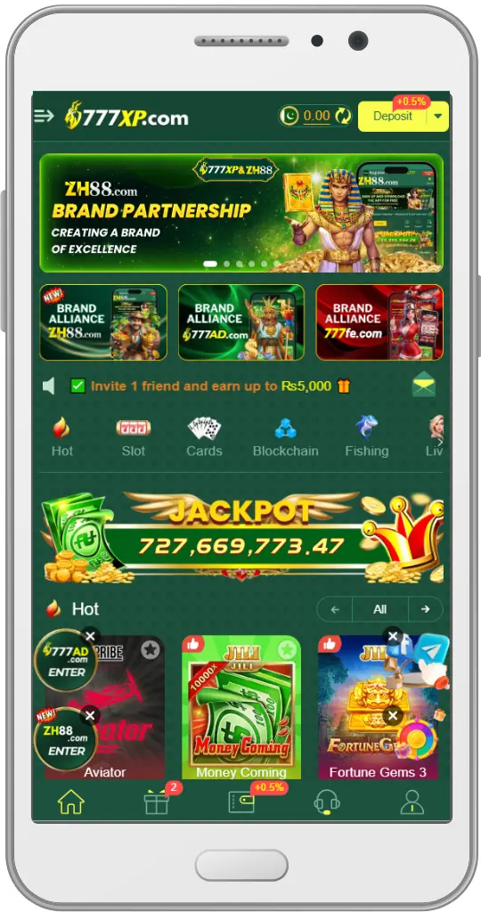 777XP game earning app 2026 interface showing casino games and real cash rewards in Pakistan