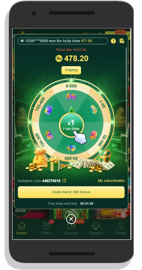 777XP earning app 2026 showing bonus offers and multiple online casino games in Pakistan